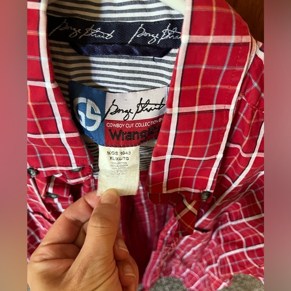 Men’s wrangler button-up shirt, size XL - Picture 3 of 3